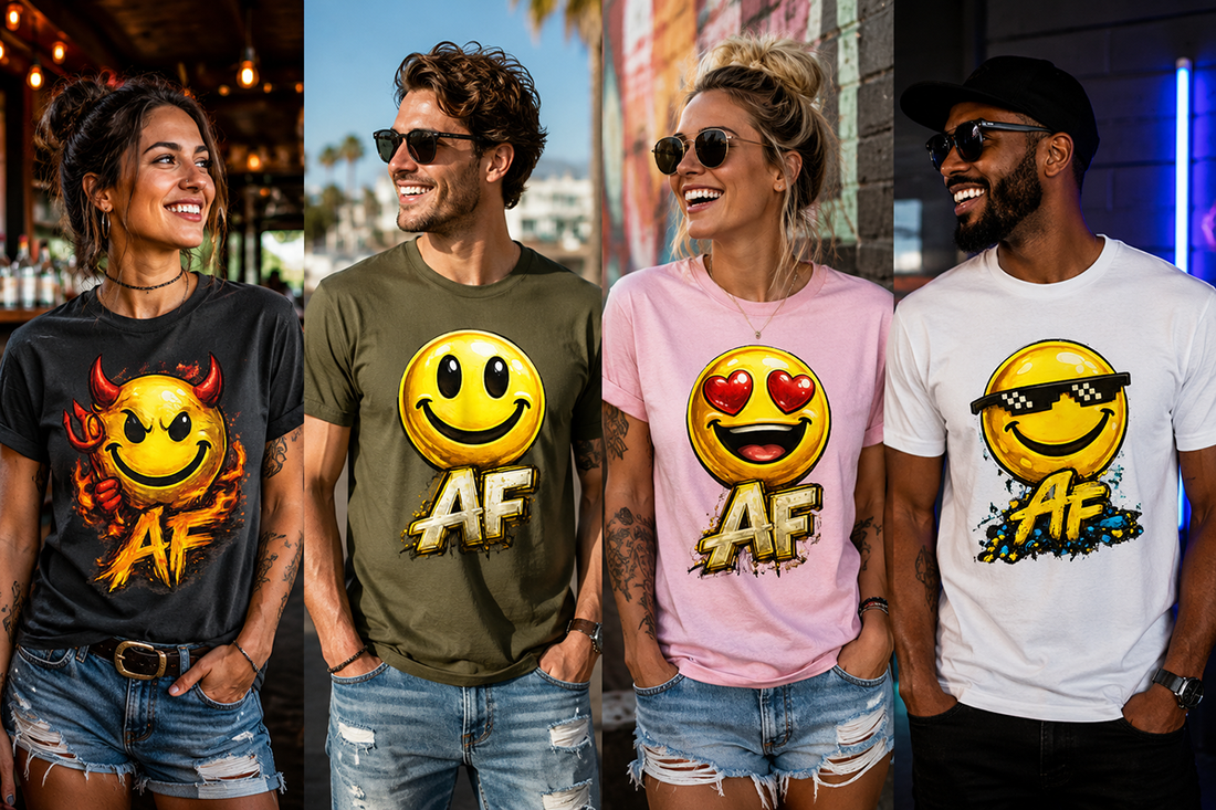 Happy AF Emoji Shirts That Say Exactly What You Feel - Anything AF