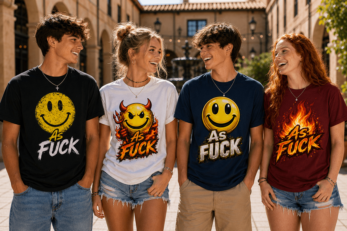 Happy AF: The Complete Emoji Shirt Collection, Family Friendly to No Filter - Anything AF