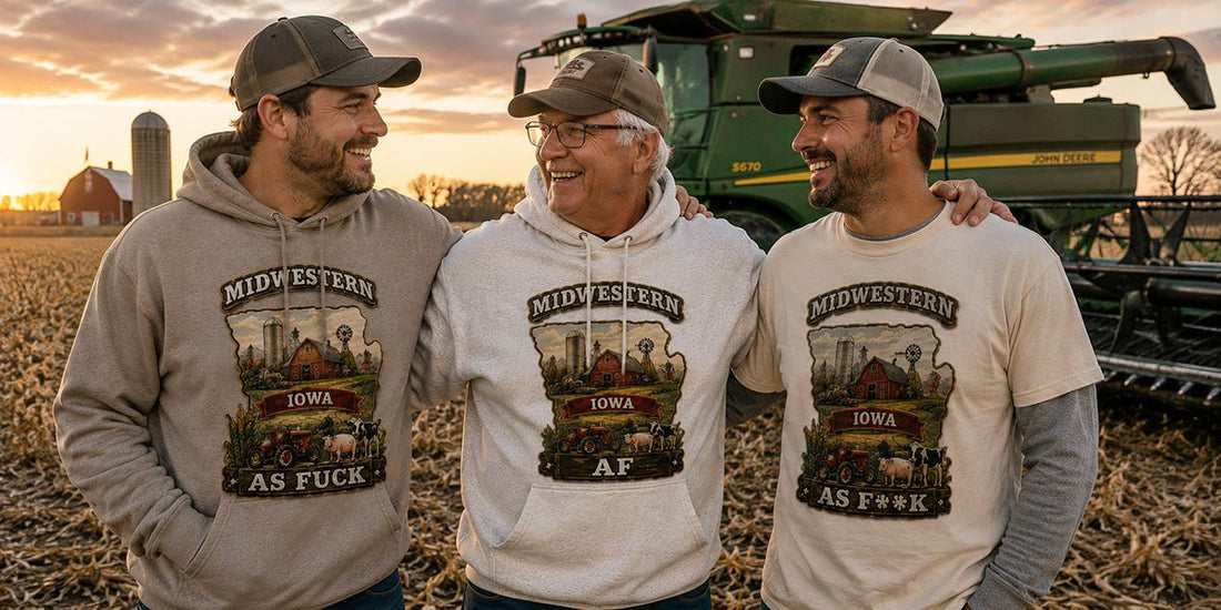 Midwestern AF Iowa: Hawkeye State Pride Tees & Hoodies (Family Friendly to No Filter) - Anything AF