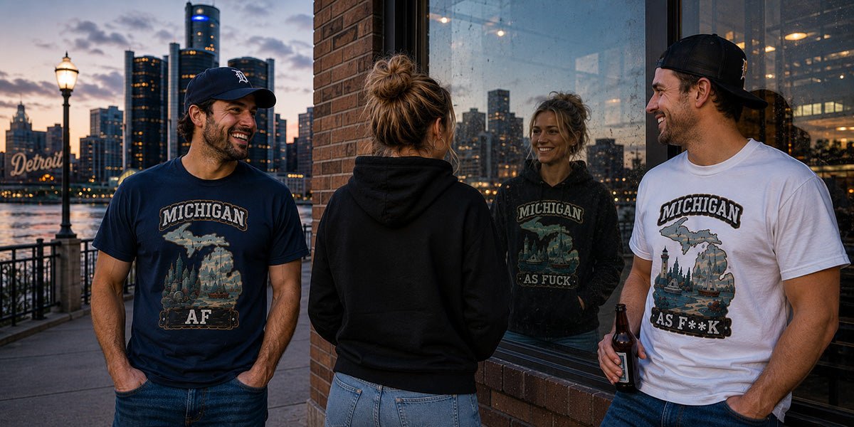 Midwestern AF Michigan: Wolverine State Pride Tees & Hoodies (Family Friendly to No Filter) - Anything AF