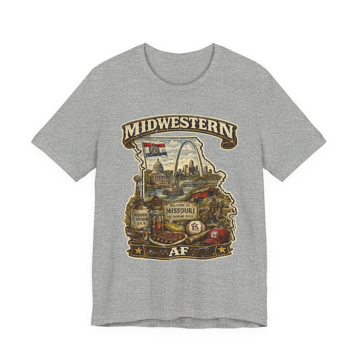 Midwestern AF Missouri: Show-Me State Pride Tees & Hoodies (Family Friendly to No Filter) - Anything AF