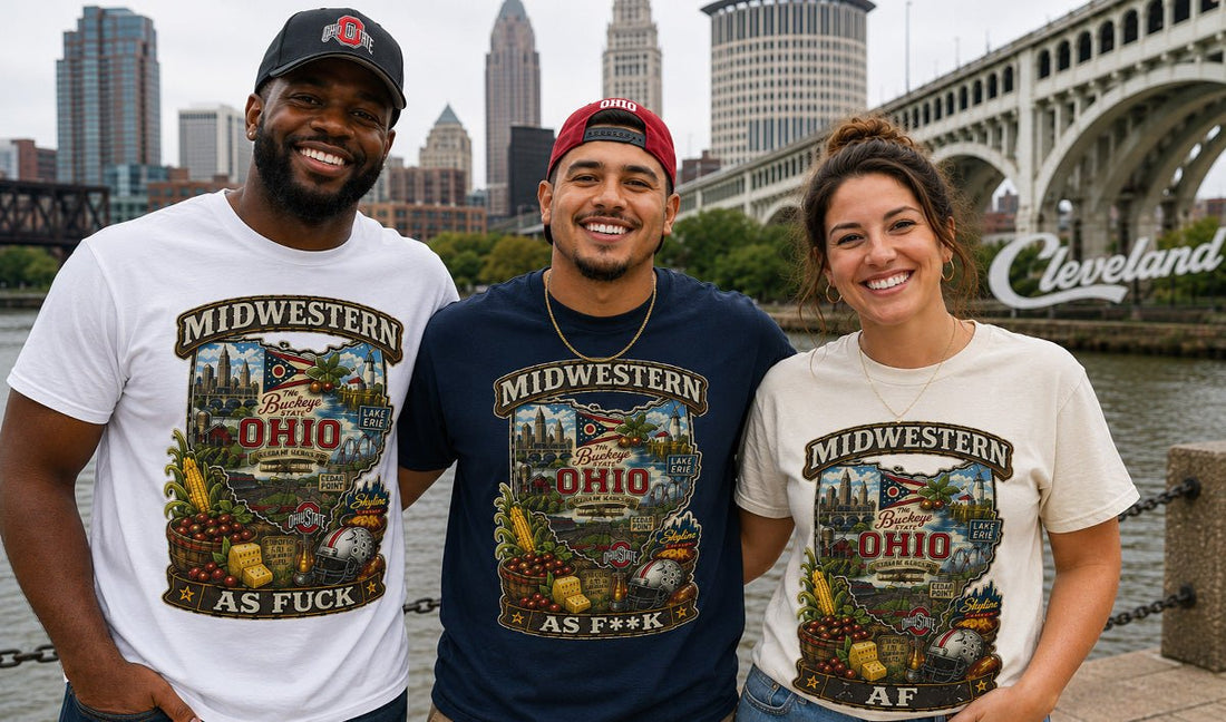 Midwestern AF Ohio: Buckeye State Pride Tees & Hoodies (Family Friendly to No Filter) - Anything AF