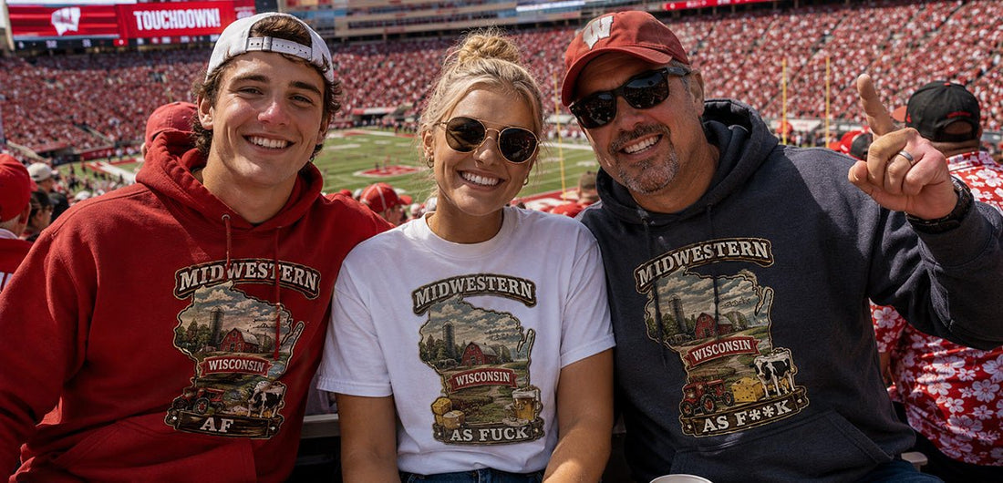 Midwestern AF Wisconsin: Cheesehead State Pride Tees & Hoodies (Family Friendly to No Filter) - Anything AF