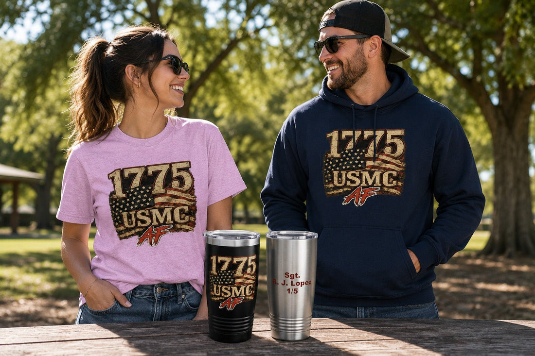 USMC 1775 Marine Corps AF Edition: Heritage T-Shirts, Hoodies and Personalized Tumblers - Anything AF
