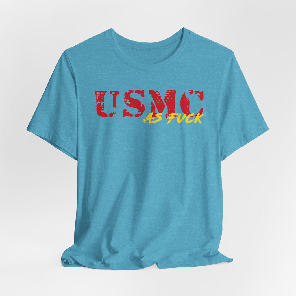 USMC Marine Corps As Fuck T-Shirt | NSFW Military Graphic Tee | Bella + Canvas 3001 | Anything AF