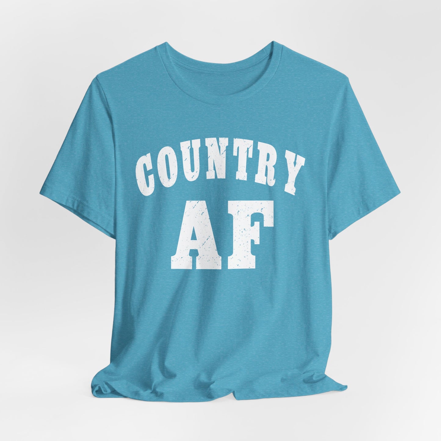 Country AF Graphic Shirt | Vintage Country Lifestyle Apparel for Men & Women | Country AF Graphic in White Print