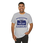 Personalized Kansas Midwestern As Fuck T-Shirt | Custom Kansas State Shirt with Your Text | No Limits Edition | Bella + Canvas Tee