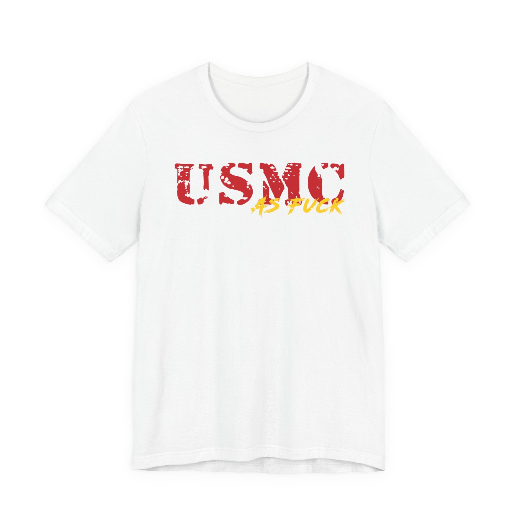 USMC Marine Corps As Fuck T-Shirt | NSFW Military Graphic Tee | Bella + Canvas 3001 | Anything AF
