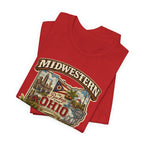 Ohio Midwestern As Fuck T-Shirt | Buckeye State Graphic Tee | Bella + Canvas 3001 | No Filter Collection