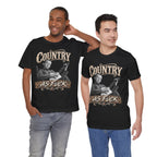 Two men side by side in Black Country As Fuck tees, front prints showing