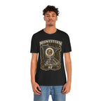 Family Friendly Midwestern AF Minnesota T-Shirt – product photo 7 featuring the distressed state flag, pine trees, loon and walleye design