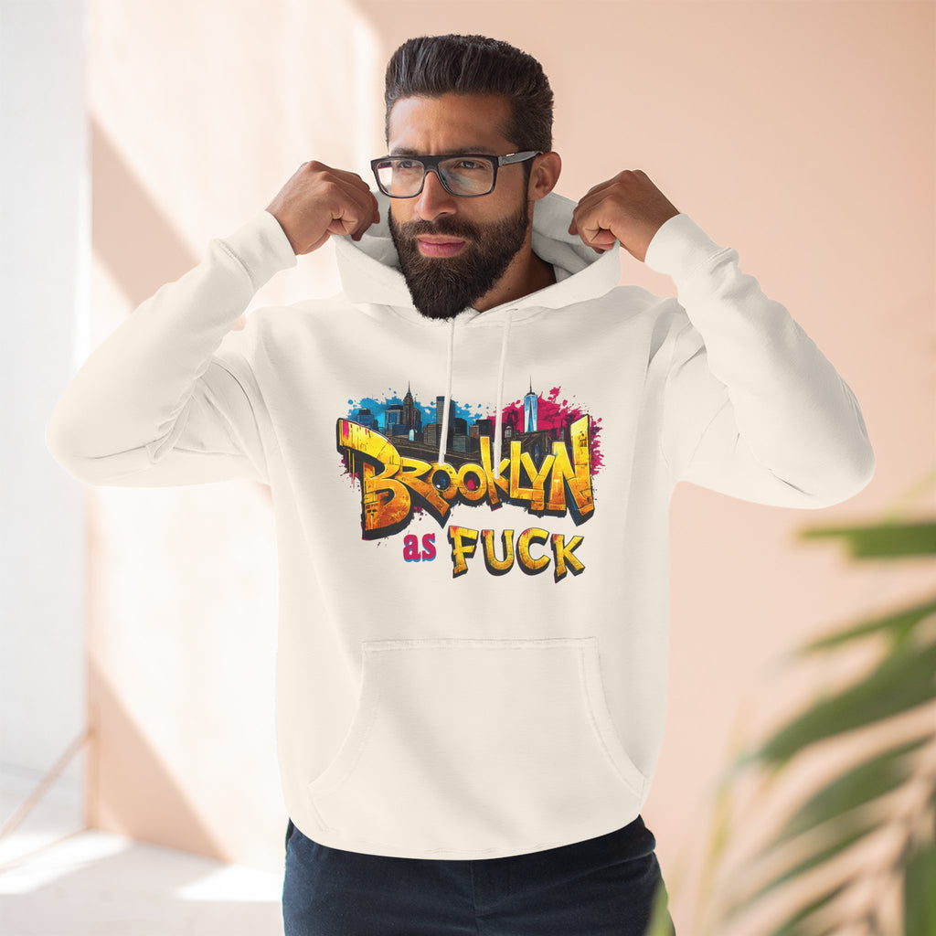 Brooklyn As Fuck Graffiti Hoodie | NYC Street Art Hooded Sweatshirt | Lane Seven LS14001 | No Filter Collection
