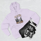 Lilac Country AF hoodie styled flat with black high-top sneakers