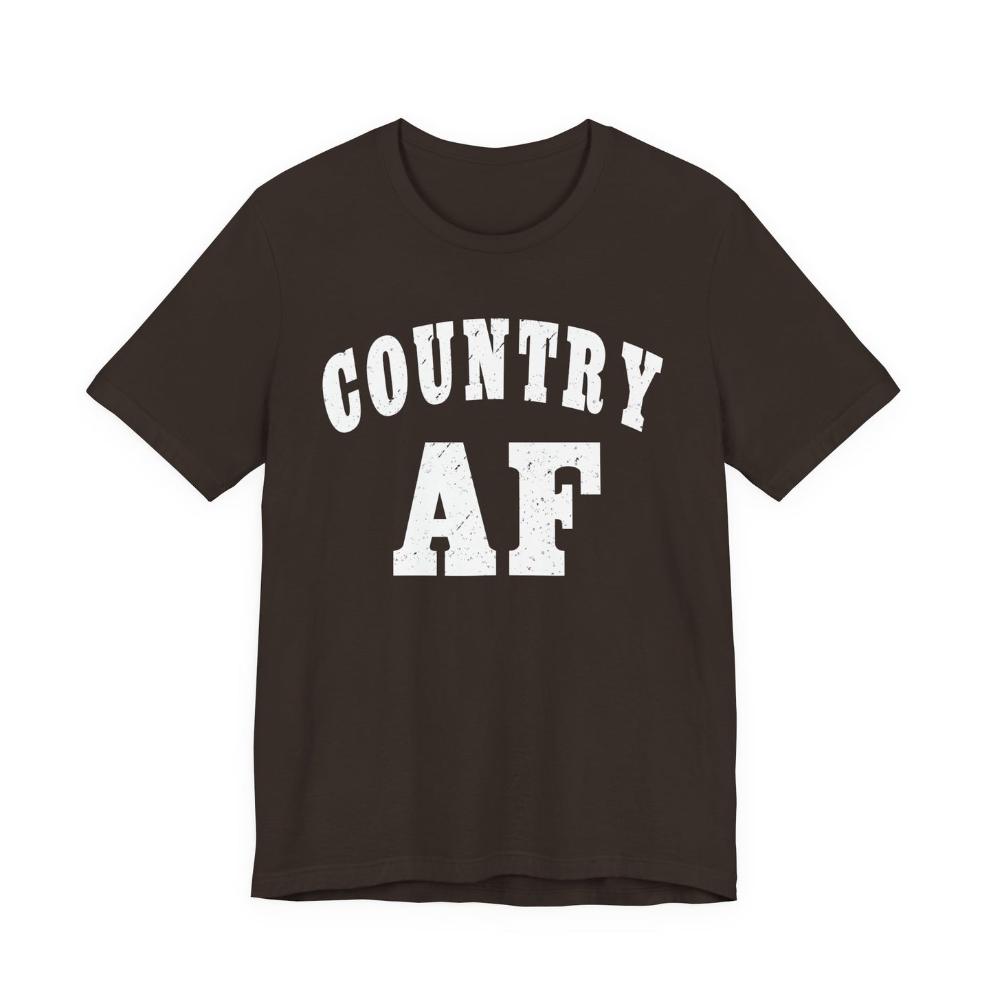 Country AF Graphic Shirt | Vintage Country Lifestyle Apparel for Men & Women | Country AF Graphic in White Print