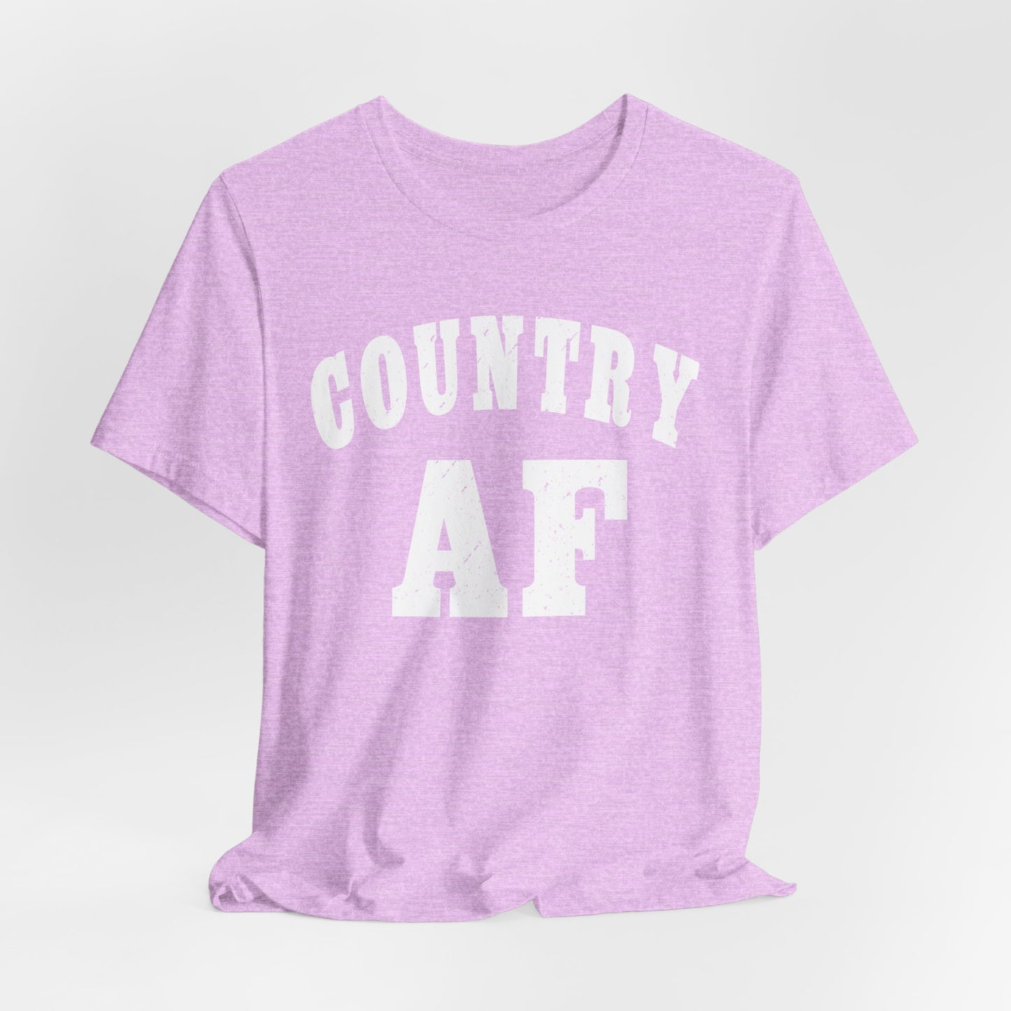 Country AF Graphic Shirt | Vintage Country Lifestyle Apparel for Men & Women | Country AF Graphic in White Print
