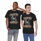 Two men side by side in Black Country AF tees, front prints showing