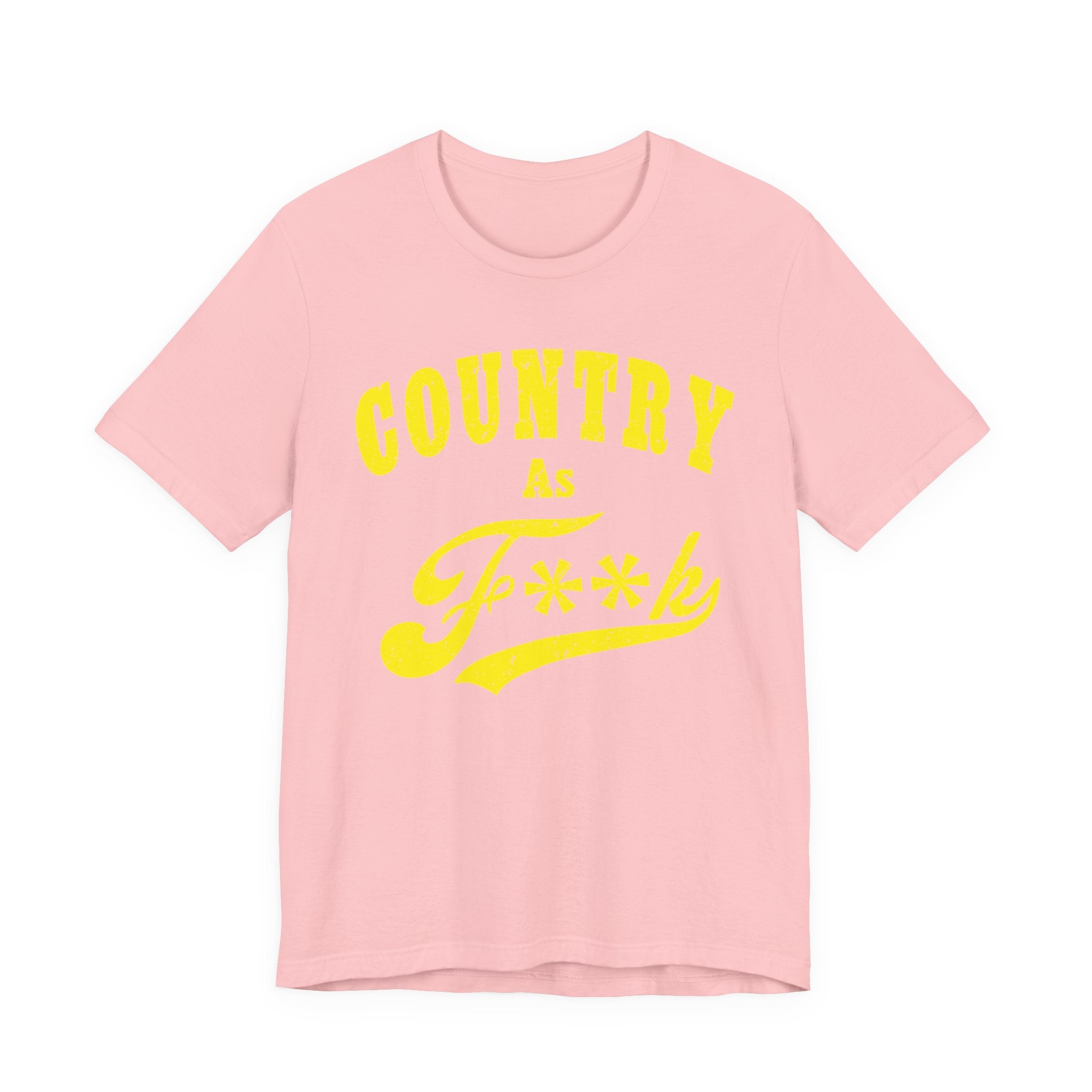 Country AF Yellow PG-13 Shirt back view – farm country apparel clean version