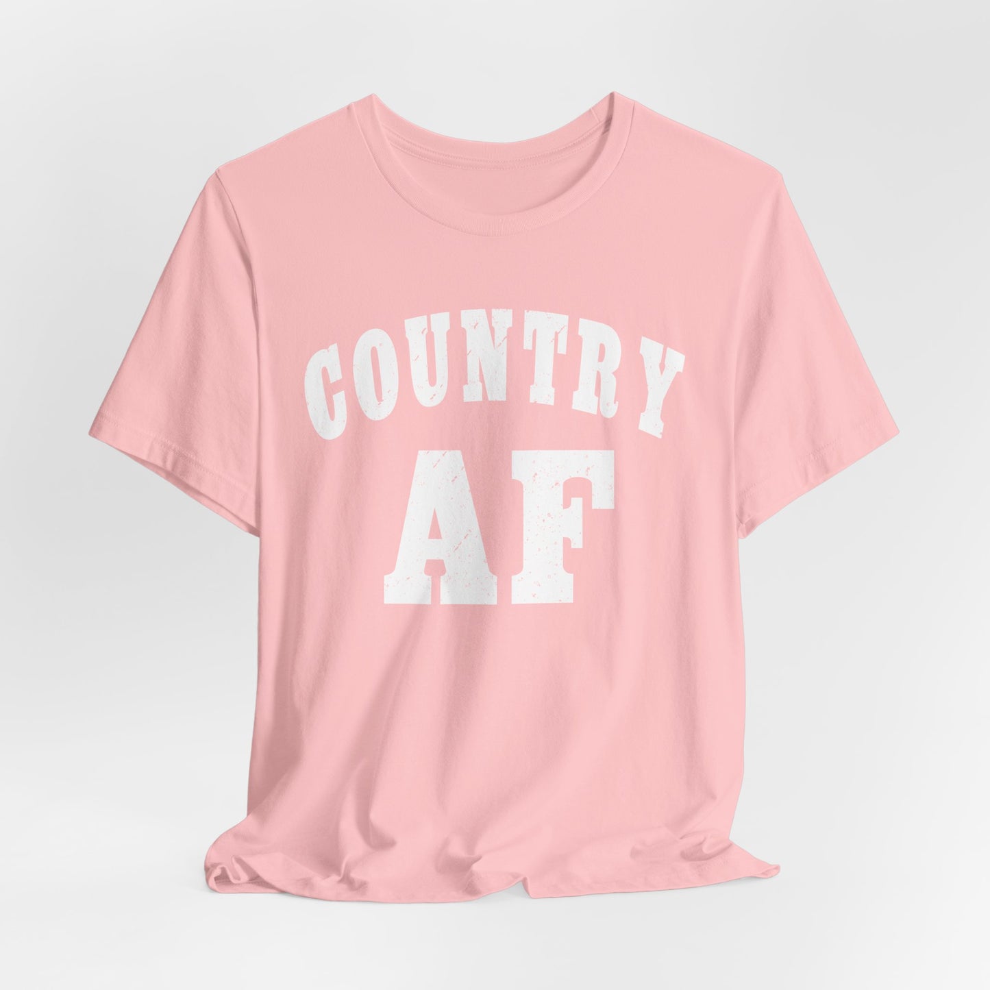 Country AF Graphic Shirt | Vintage Country Lifestyle Apparel for Men & Women | Country AF Graphic in White Print