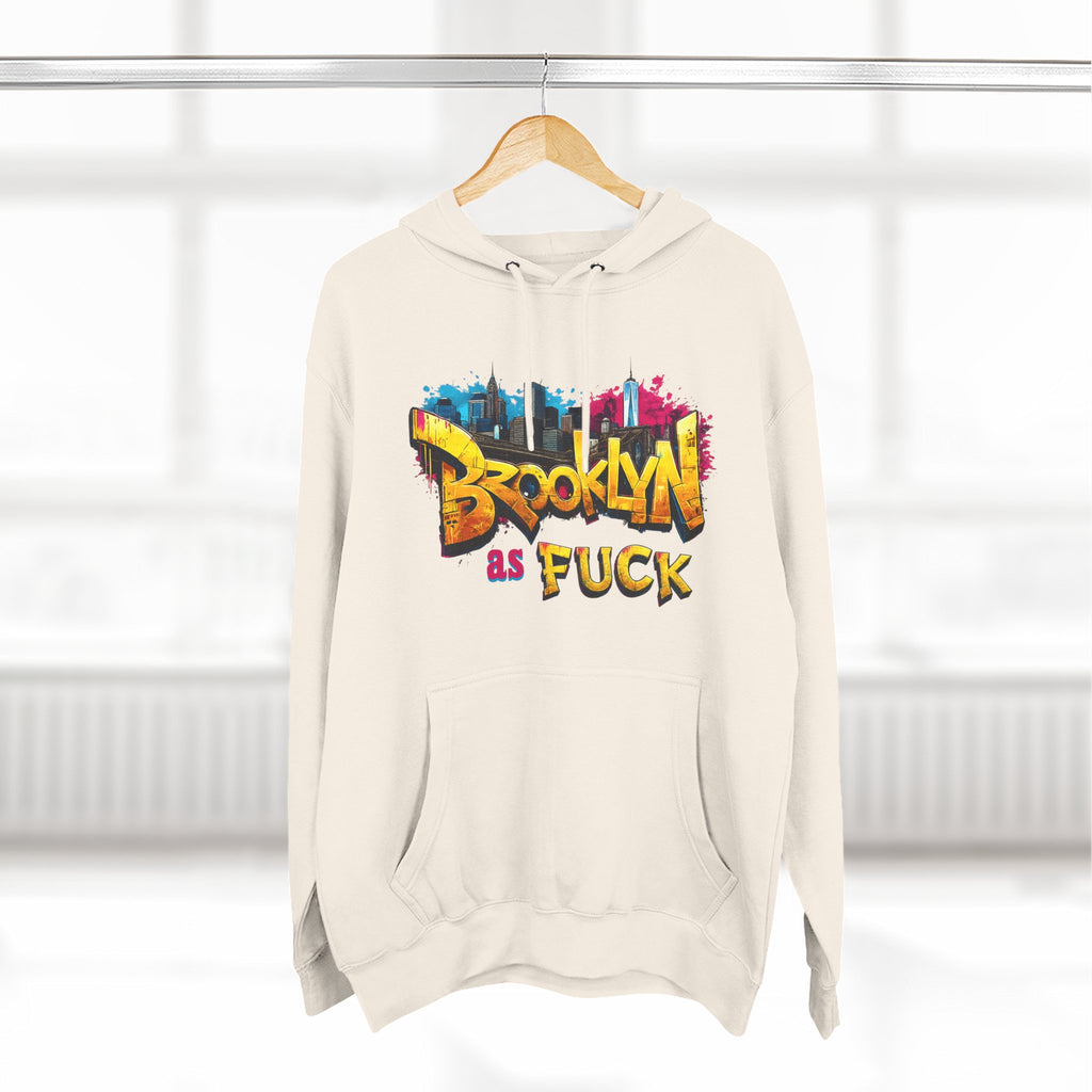 Brooklyn As Fuck Graffiti Hoodie | NYC Street Art Hooded Sweatshirt | Lane Seven LS14001 | No Filter Collection