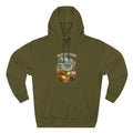 Army Green Midwestern AF Wisconsin Hoodie, family friendly Cheesehead State pride pullover