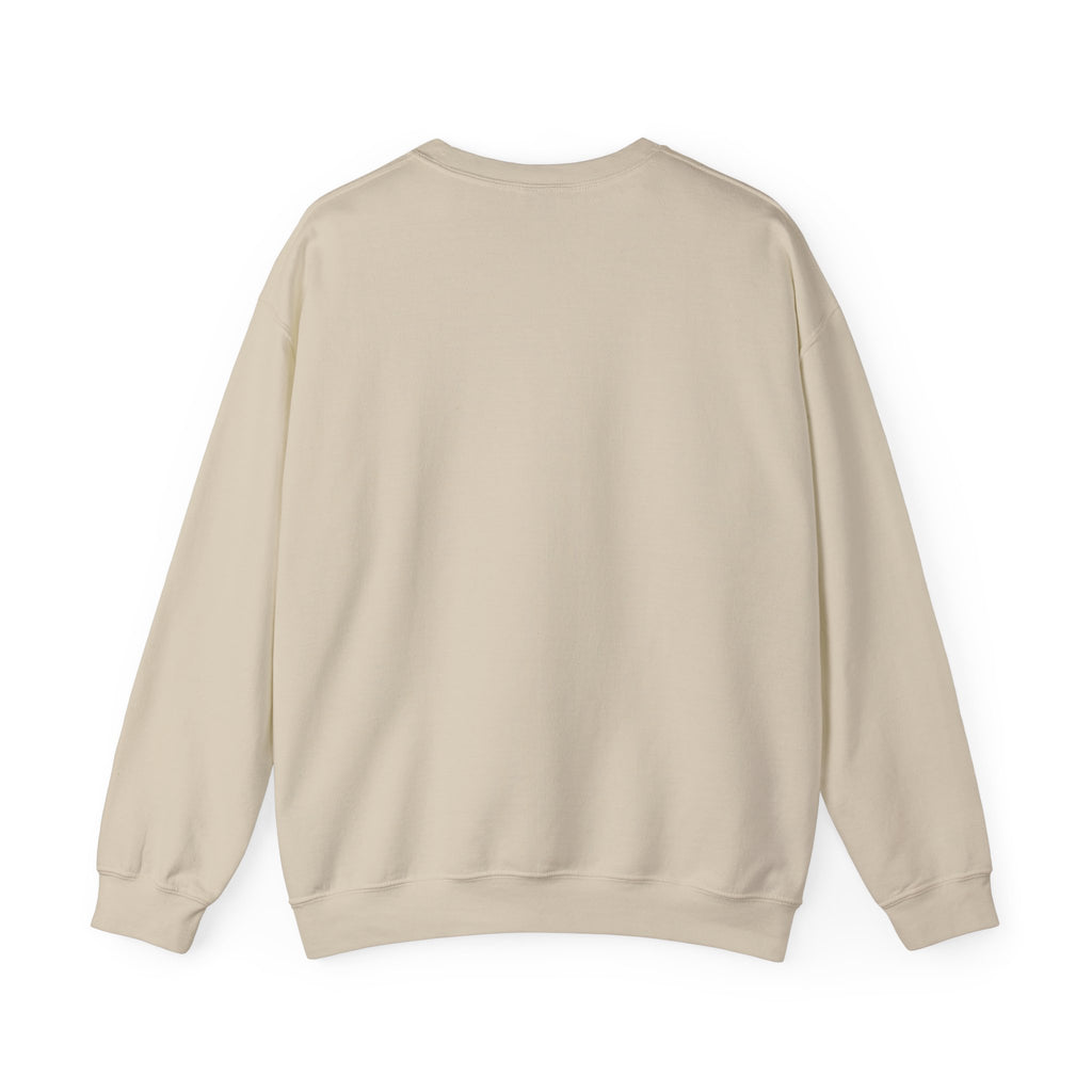 Plain back of the Sand Midwest sweatshirt, no print on the reverse