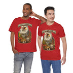 Family Friendly Midwestern AF Illinois T-Shirt – product photo 17 featuring a distressed vintage design featuring the Illinois state outline overlaid with the state flag, surrounded by the Chicago skyline, the Chicago Theatre sign, The Bean, deep-dish pizza, a Chicago-style hot dog, and towering corn fields