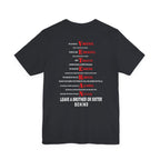 Marine Corps veteran T-shirt in Vintage Black showing the VETERAN acrostic back print