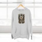 Family Friendly Midwestern AF Minnesota Hoodie – product photo 15 featuring the distressed state flag, pine trees, loon and walleye design