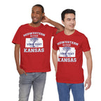 Personalized Kansas Midwestern As Fuck T-Shirt | Custom Kansas State Shirt with Your Text | No Limits Edition | Bella + Canvas Tee