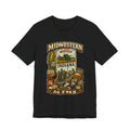 Black Midwestern As F**K Indiana T-Shirt, slightly salty Hoosier State pride tee