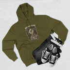 No Filter Midwestern As Fuck Minnesota Hoodie – product photo 7 featuring the distressed state flag, pine trees, loon and walleye design