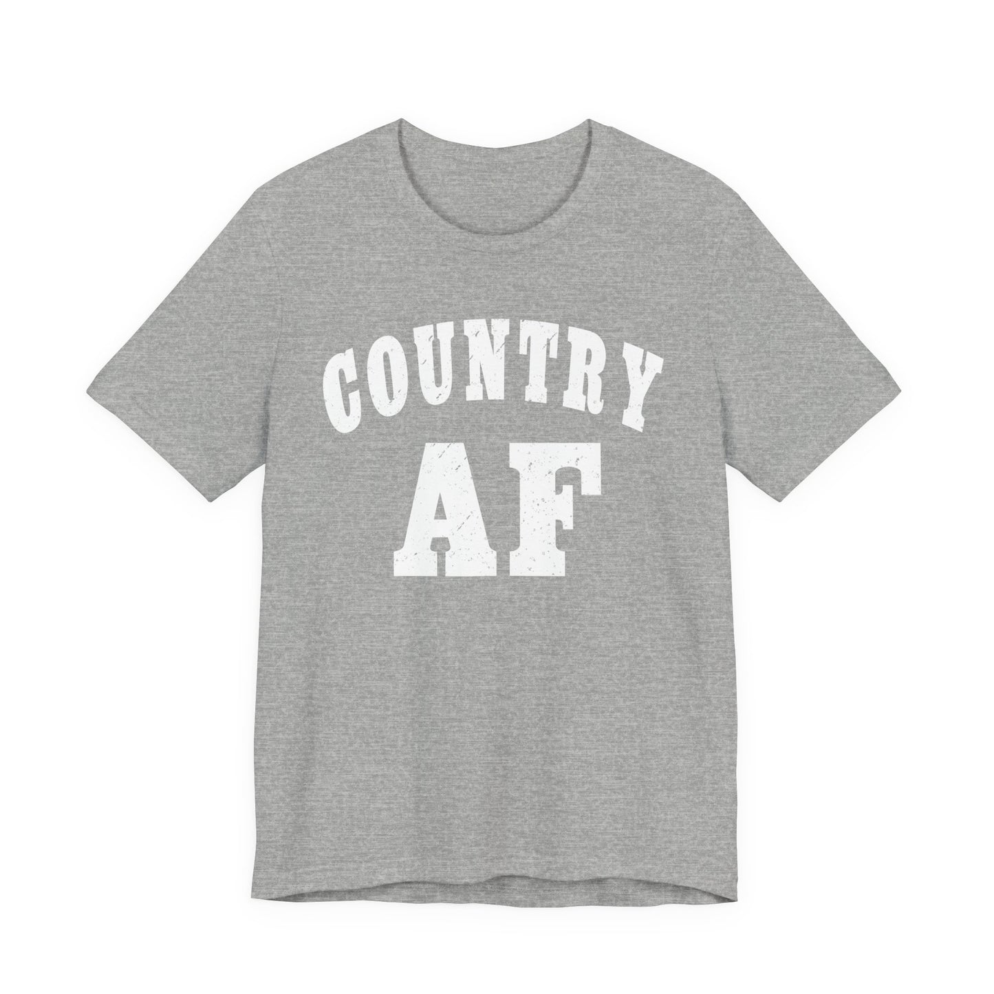 Country AF Graphic Shirt | Vintage Country Lifestyle Apparel for Men & Women | Country AF Graphic in White Print