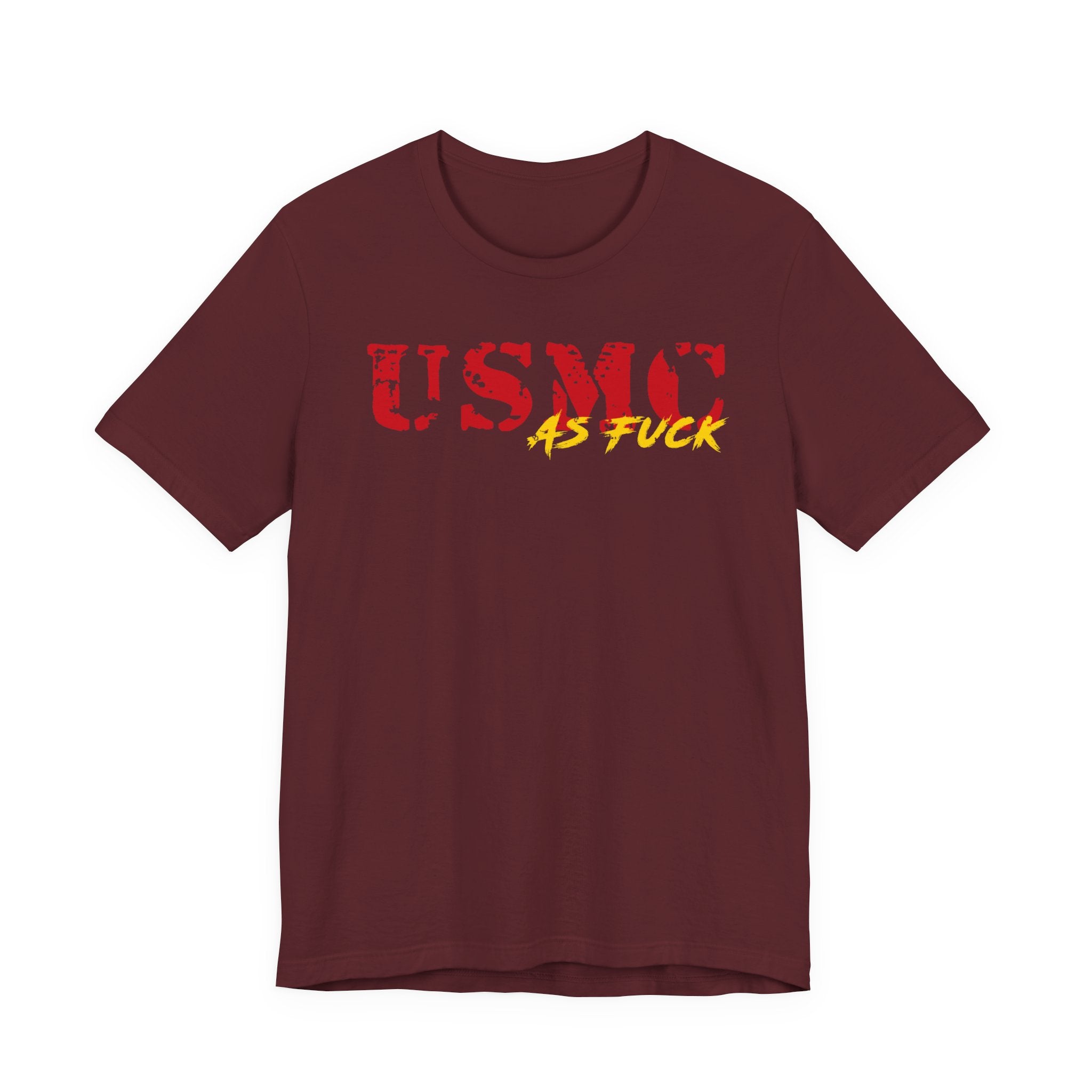 USMC Marine Corps As Fuck T-Shirt | NSFW Military Graphic Tee | Bella + Canvas 3001 | Anything AF
