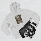 No Filter Midwestern As Fuck Minnesota Hoodie – product photo 13 featuring the distressed state flag, pine trees, loon and walleye design