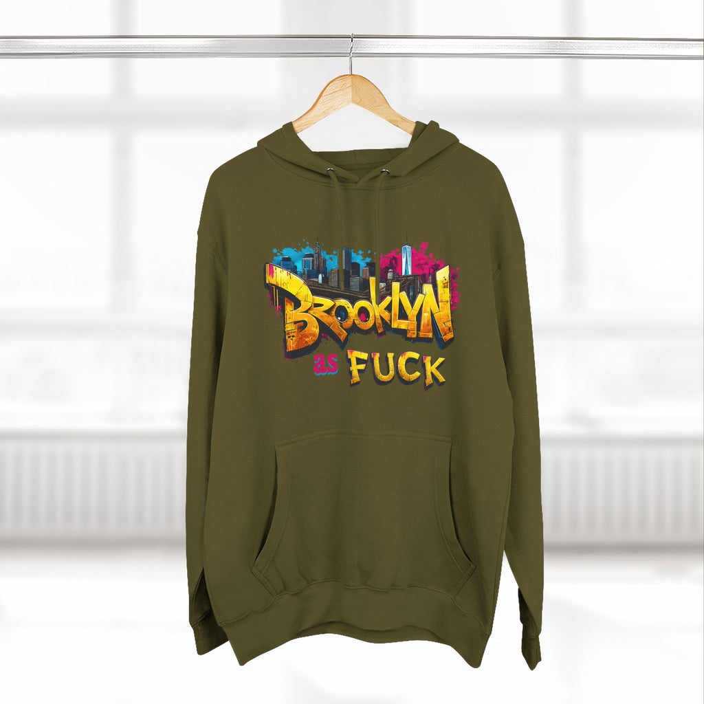Brooklyn As Fuck Graffiti Hoodie | NYC Street Art Hooded Sweatshirt | Lane Seven LS14001 | No Filter Collection