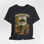 Indiana Midwestern AF T-Shirt | Hoosier State Graphic Tee | Indiana Pride Shirt | Bella + Canvas 3001 | Family Friendly Collection