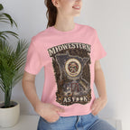 Slightly Salty Midwestern As F**K Minnesota T-Shirt – product photo 16 featuring the distressed state flag, pine trees, loon and walleye design