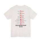 Marine Corps veteran T-shirt in Vintage White with the full VETERAN acrostic back print