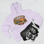 Lilac Nebraska hoodie flat-lay styled with dark jeans and sneakers