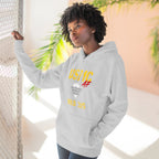 Personalized USMC Marine Corps AF hoodie in Sandshell styled flat with denim shorts and black sneakers