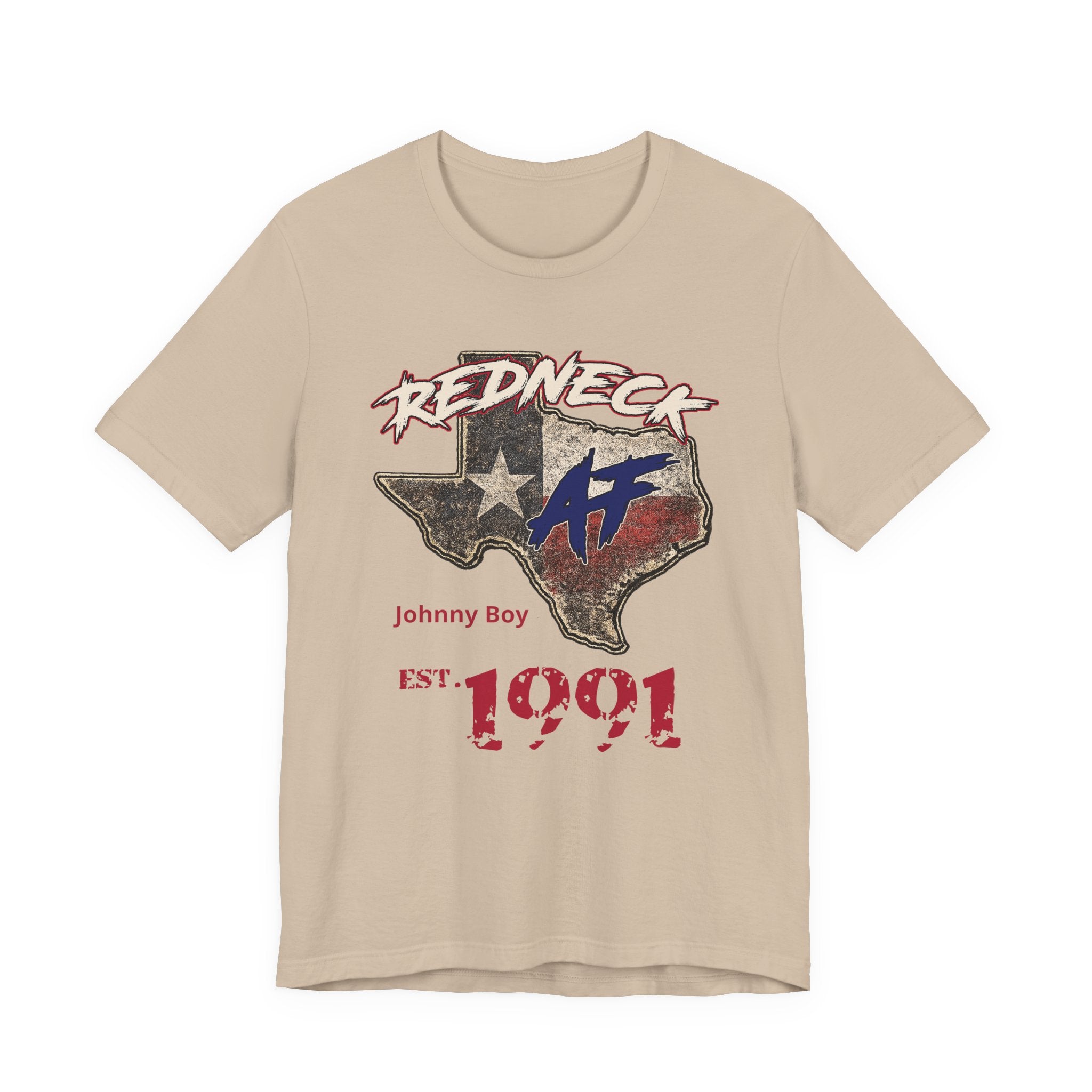 Redneck AF Texas personalized name and year shirt - black unisex tee