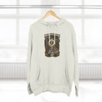 Family Friendly Midwestern AF Minnesota Hoodie – product photo 21 featuring the distressed state flag, pine trees, loon and walleye design