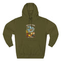 Army Green Midwestern As F**K Wisconsin Hoodie, slightly salty Cheesehead State pride pullover
