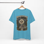 Family Friendly Midwestern AF Minnesota T-Shirt – product photo 12 featuring the distressed state flag, pine trees, loon and walleye design