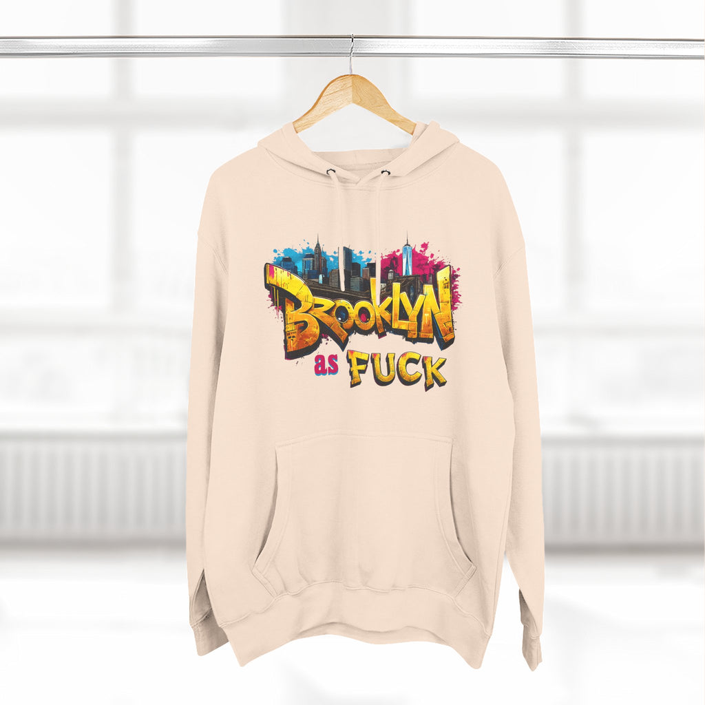 Brooklyn As Fuck Graffiti Hoodie | NYC Street Art Hooded Sweatshirt | Lane Seven LS14001 | No Filter Collection