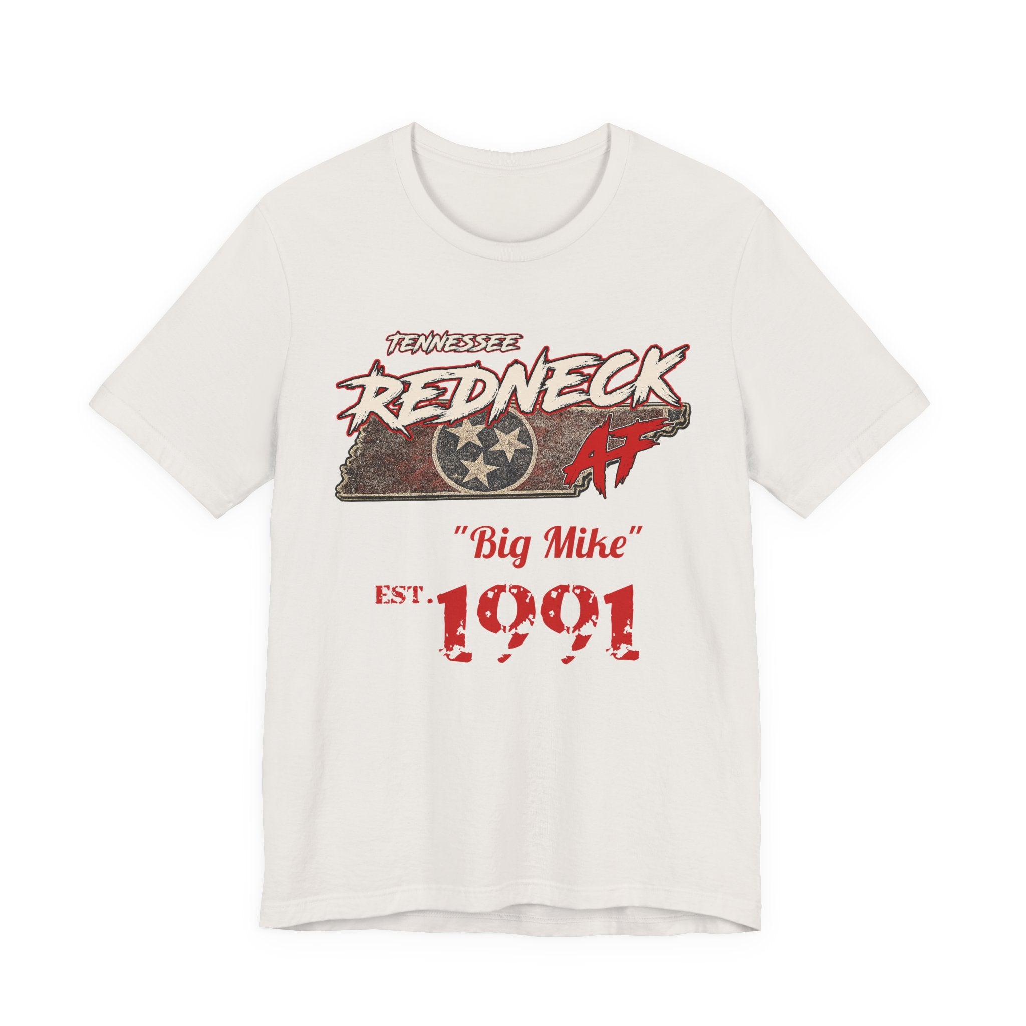 Redneck AF Tennessee personalized name and year shirt - white unisex tee