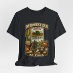 Indiana Midwestern As F**K T-Shirt | Hoosier Pride Graphic Tee | Indiana State Shirt | Bella + Canvas 3001 | Slightly Salty Collection