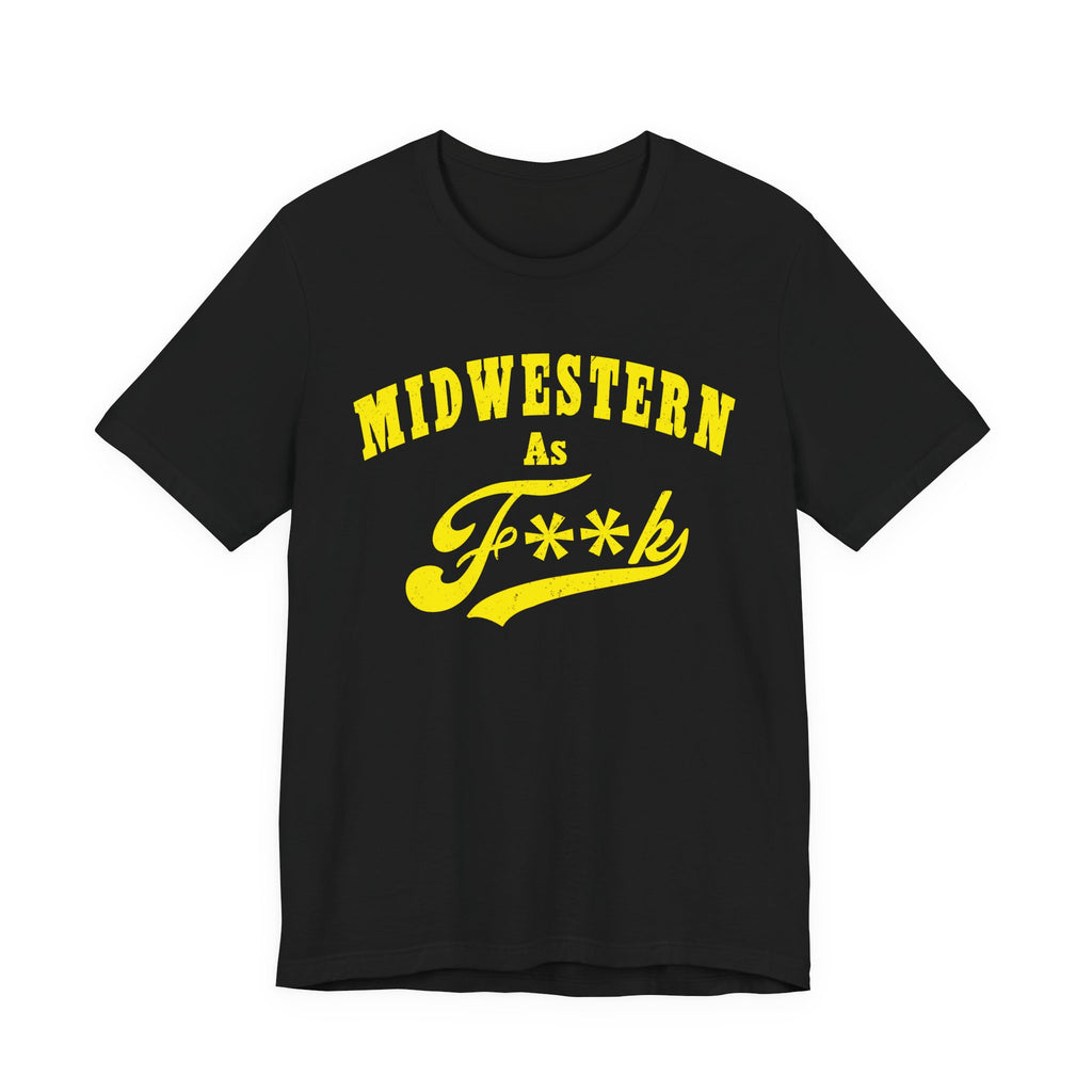 Midwestern AF PG-13 yellow shirt product photo – Midwest tee for all ages
