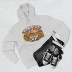 Heather grey Kansas AF hoodie flat-lay with jeans and sneakers