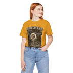Family Friendly Midwestern AF Minnesota T-Shirt – product photo 10 featuring the distressed state flag, pine trees, loon and walleye design